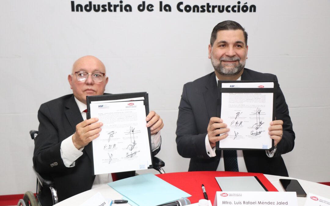 Participamos en la firma de Convenio entre CMIC Nacional y la Auditoría Superior de la Federación