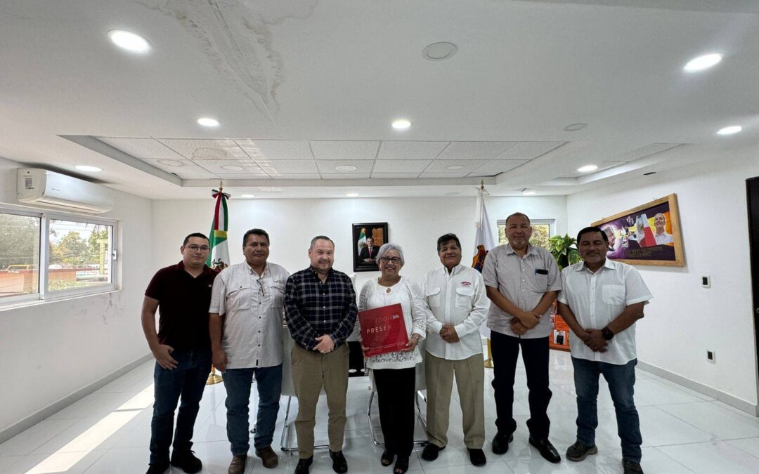 Visita de salutación al Ayuntamiento de Aldama